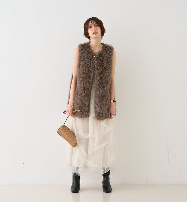 Rouge vif「【一部店舗限定】チュールフォルムスカート」|スカート|