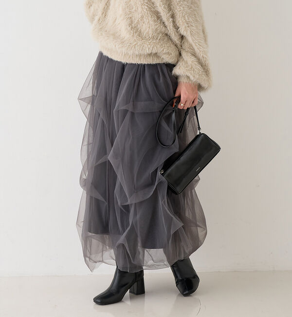 Rouge vif「【一部店舗限定】チュールフォルムスカート」|スカート|