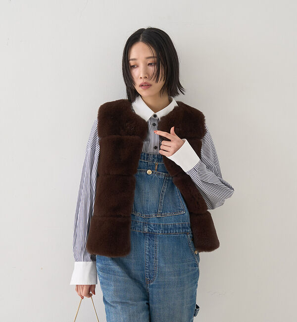 Rouge vif「エコファージレ」|ダウンベスト・ベスト|