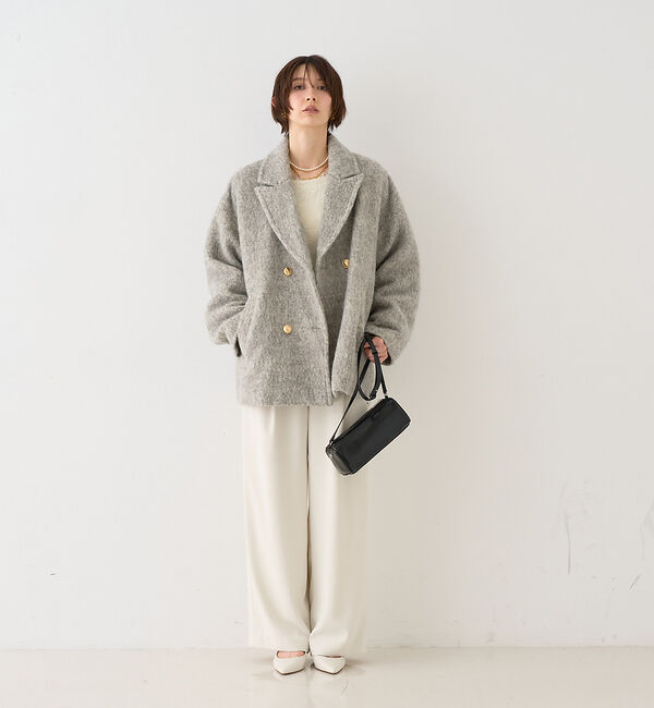 Rouge vif「【追加4】【一部店舗限定】ラメシャギースライバーPコート/ピーコート」|ピーコート|