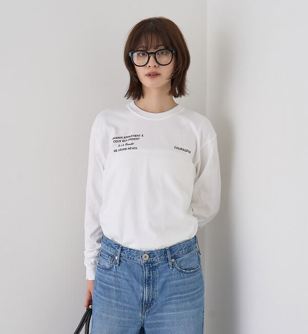 Rouge vif「ガーメントダイロゴロンTシャツ」|Tシャツ・カットソー|