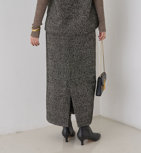 Rouge vif「【セットアップ対応】ポリウーリングカルセタイトスカート」|スカート|