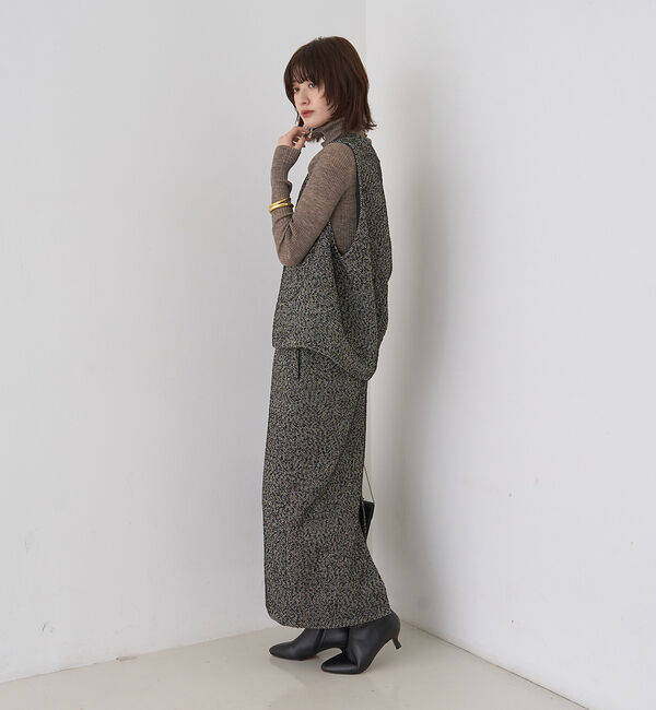 Rouge vif「【セットアップ対応】ポリウーリングカルセタイトスカート」|スカート|