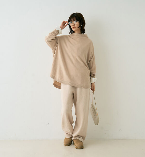 Rouge vif「ウール起毛ジャージーカーブパンツ」|その他|