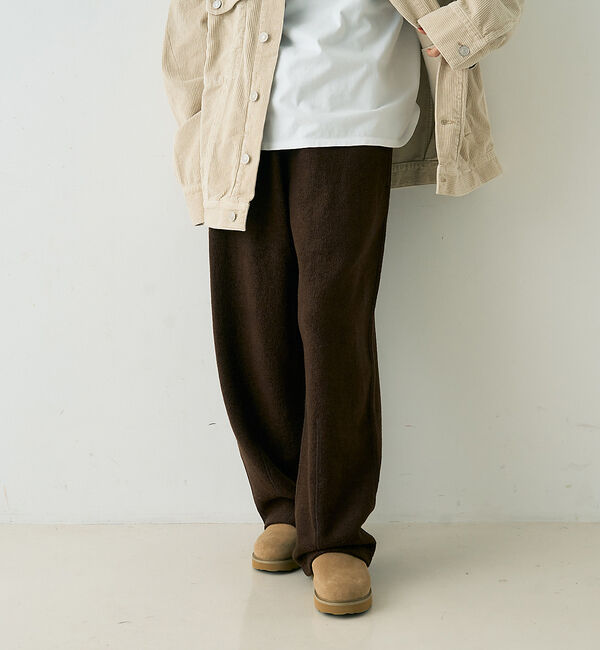 Rouge vif「ウール起毛ジャージーカーブパンツ」|その他|