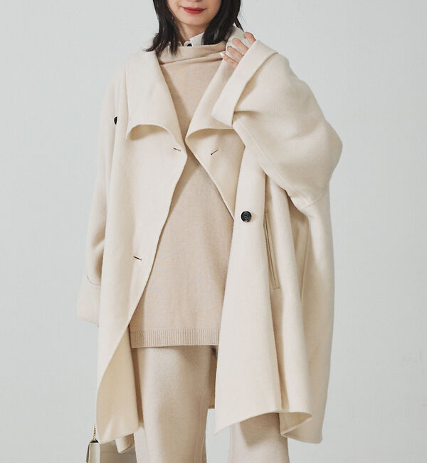 Rouge vif「【2サイズ展開】ウール混変形リバーコート」|その他|