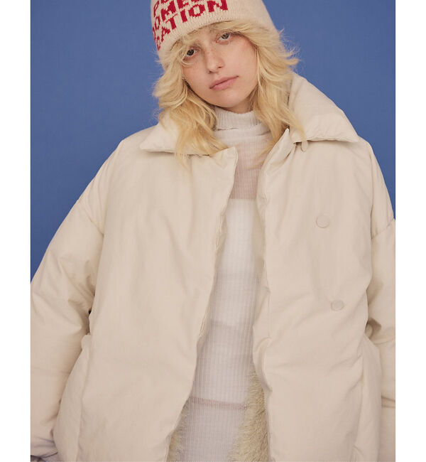 Rouge vif「【2サイズ展開】アップサイクルダウンコート」|ダウン|アイボリー