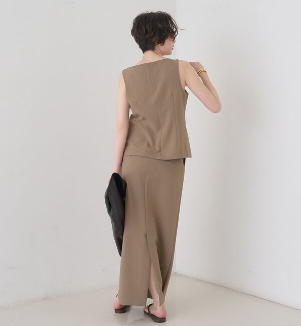 Rouge vif「【セットアップ対応】リネン混ジレ/ベスト」|ベスト・ジレ|