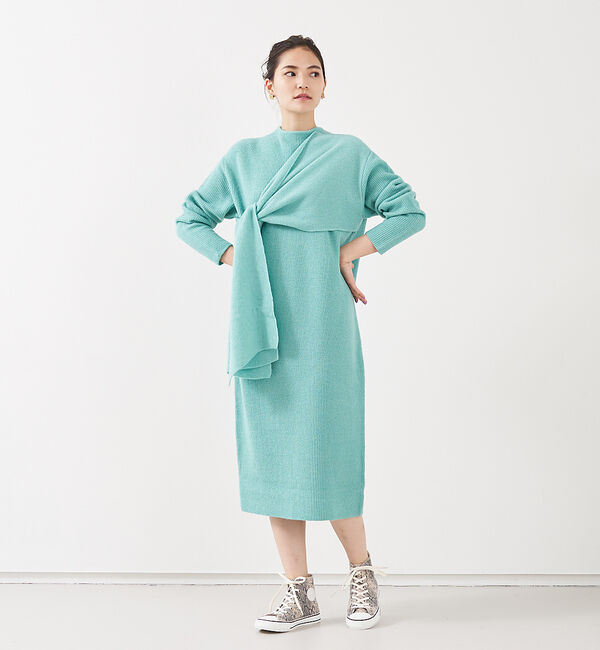 qualite「ブークレーリブニットワンピース」|ワンピース|