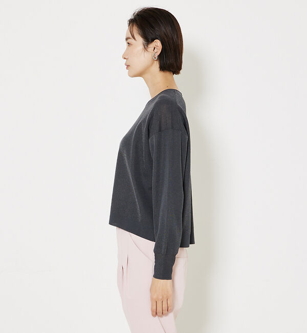 qualite「コットンナイロンハイゲージニット」|ニット・セーター|