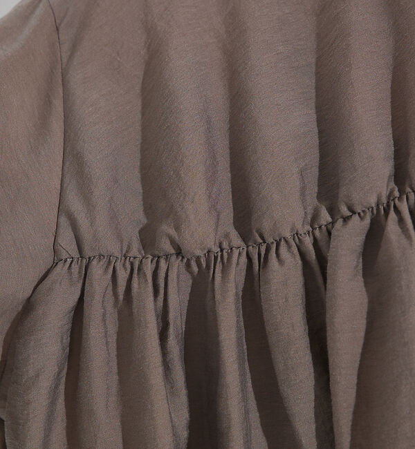 qualite「シャーリングパフスリーブシャツ」|シャツ・ブラウス|