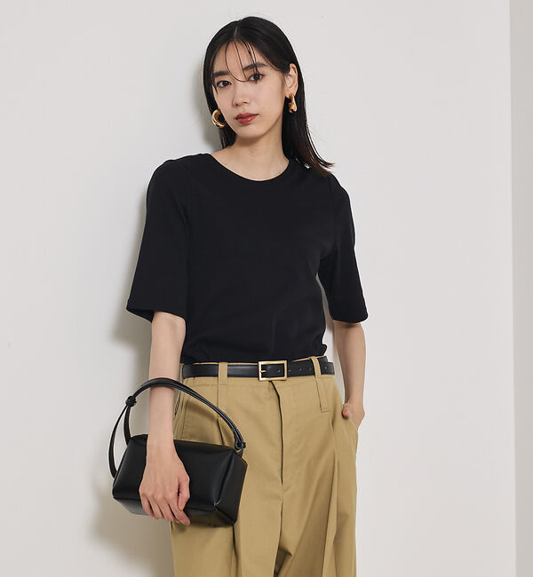 qualite「プレミアムフライスT」|Tシャツ・カットソー|ブラック