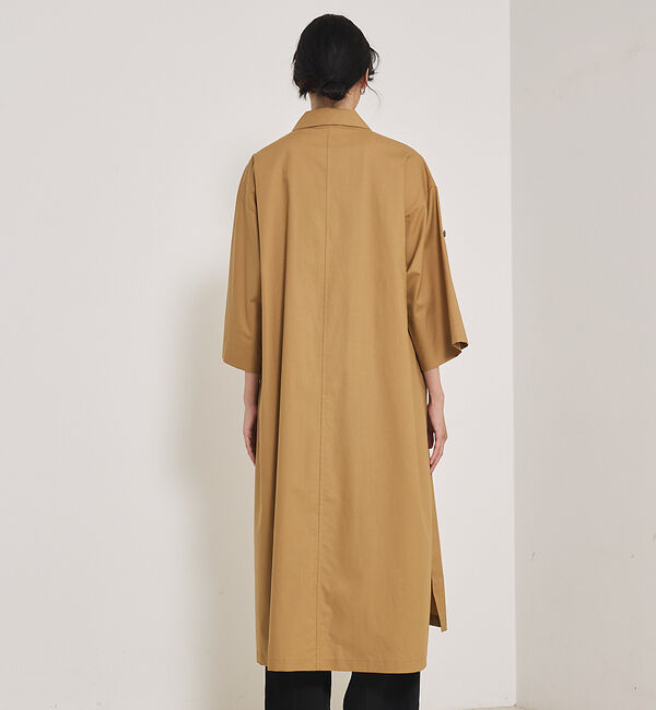 qualite「ダンプシャツワンピース」|ワンピース|