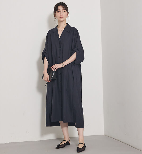 qualite「ダンプシャツワンピース」|ワンピース|