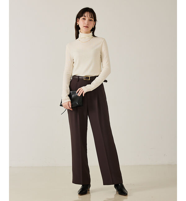 qualite「【セットアップ対応】センタープレスストレートパンツ」|その他|