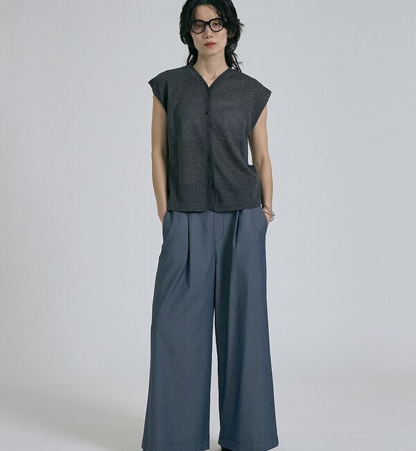 qualite「【前後着用可能！】ラメ2WAYニット」|ベスト・ジレ|