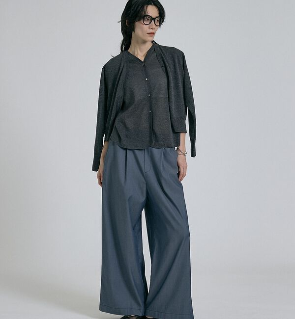 qualite「【前後着用可能！】ラメ2WAYニット」|ベスト・ジレ|