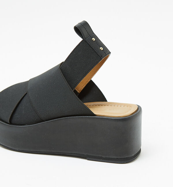 AU BANNISTER「エラスティッククロスウェッジサンダル」|サンダル|