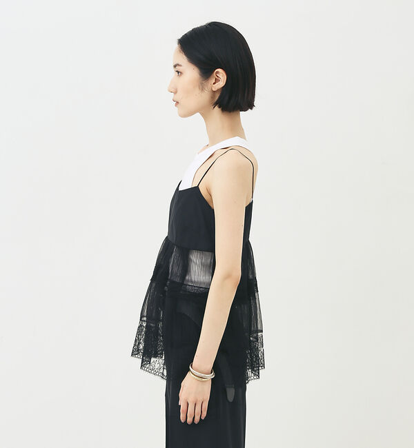 The Store by C' 「【COCUCA】プリーツチュールキャミソール」|キャミソール|