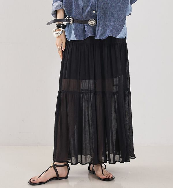The Store by C' 「【COCUCA】ティアードスカート」|スカート|ブラック