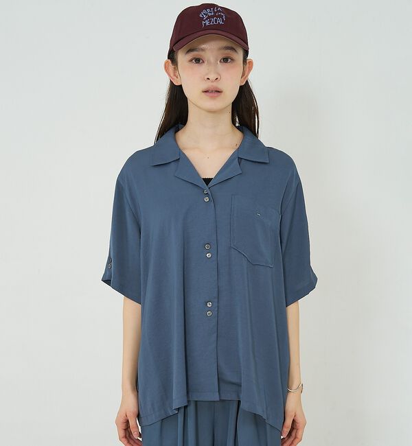 NOMINE「【セットアップ対応】ヴィンテージサテン 開襟 シャツ」|シャツ・ブラウス|