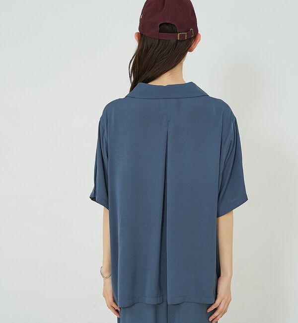 NOMINE「【セットアップ対応】ヴィンテージサテン 開襟 シャツ」|シャツ・ブラウス|