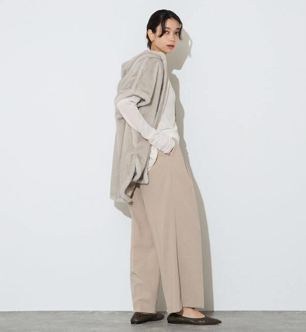 Liesse「フェイクミンクファーオーバーベスト」|ベスト・ジレ|