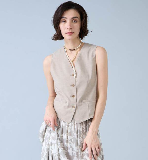 Liesse「麻調ベスト」|ベスト・ジレ|