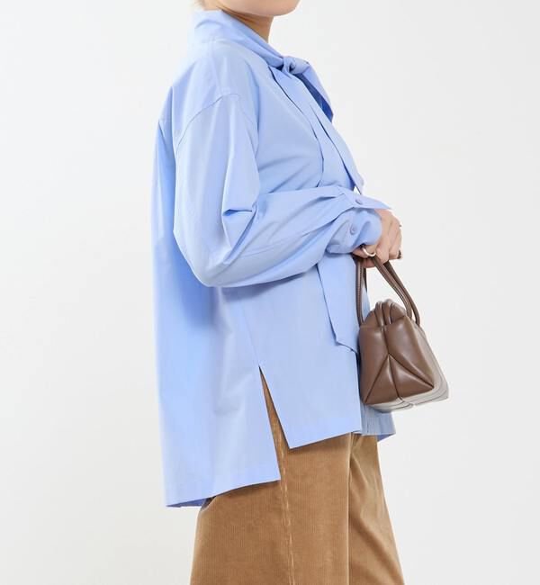 Soffitto「タイ付き（取り外し可能）ブラウス」|シャツ・ブラウス|