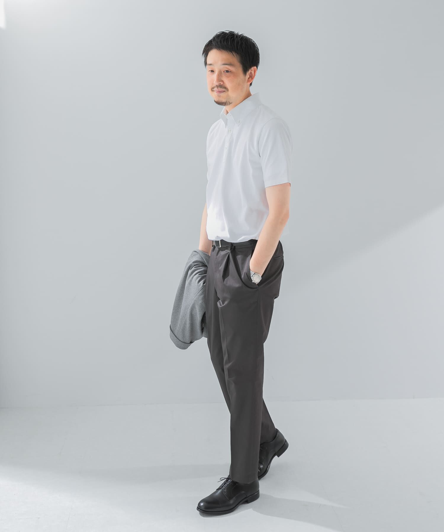 URBAN RESEARCH DOORS「『吸水速乾』LIFE STYLE TAILOR　ボタンダウン半袖プルオーバー」|シャツ・ブラウス|