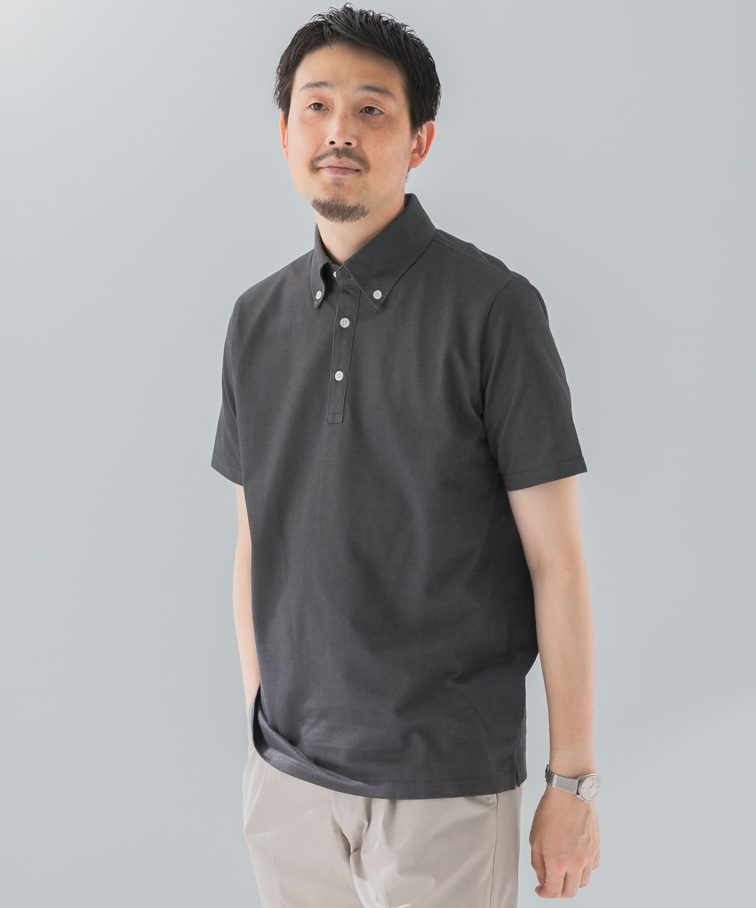 URBAN RESEARCH DOORS「『吸水速乾』LIFE STYLE TAILOR　ボタンダウン半袖プルオーバー」|シャツ・ブラウス|