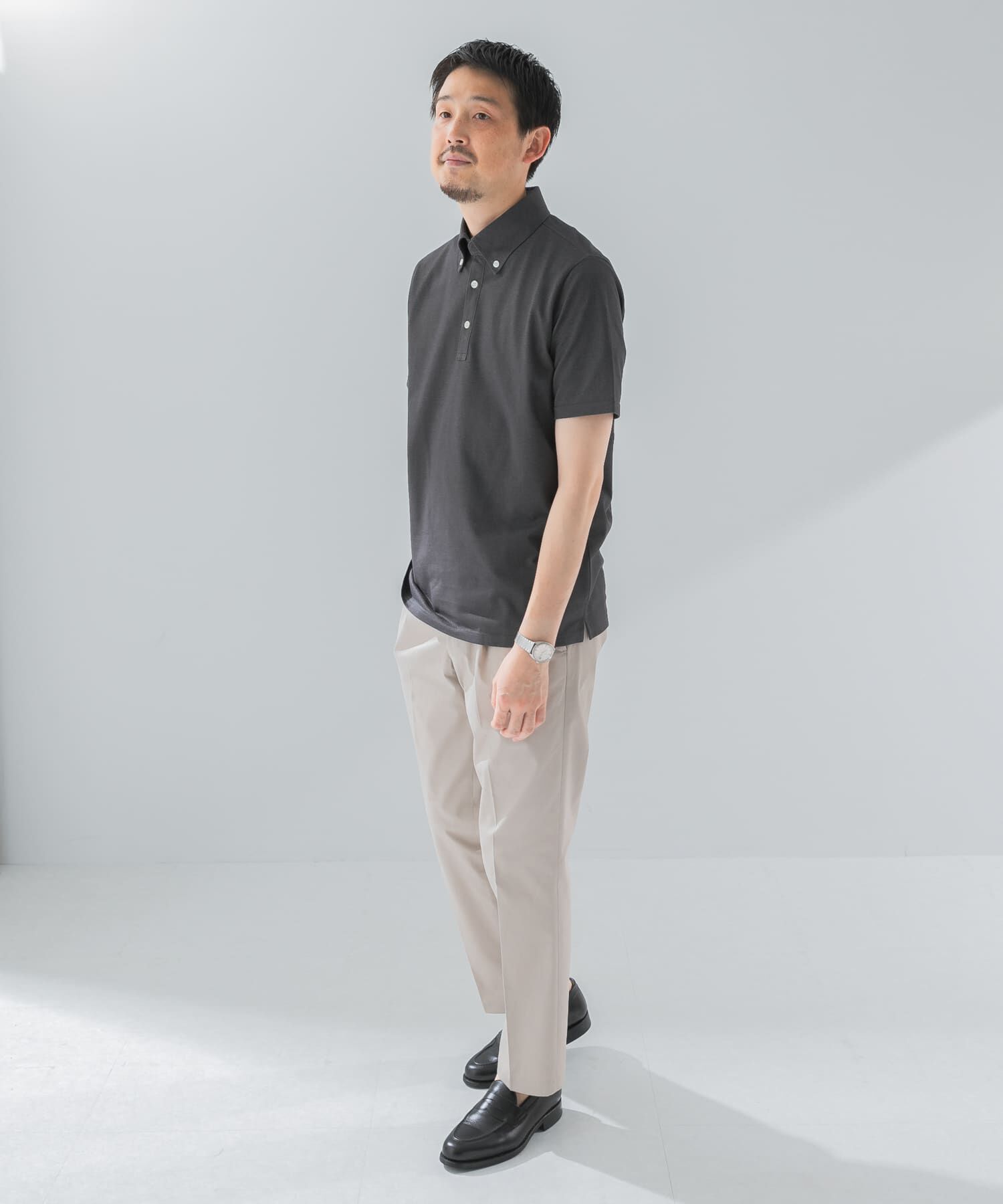 URBAN RESEARCH DOORS「『吸水速乾』LIFE STYLE TAILOR　ボタンダウン半袖プルオーバー」|シャツ・ブラウス|