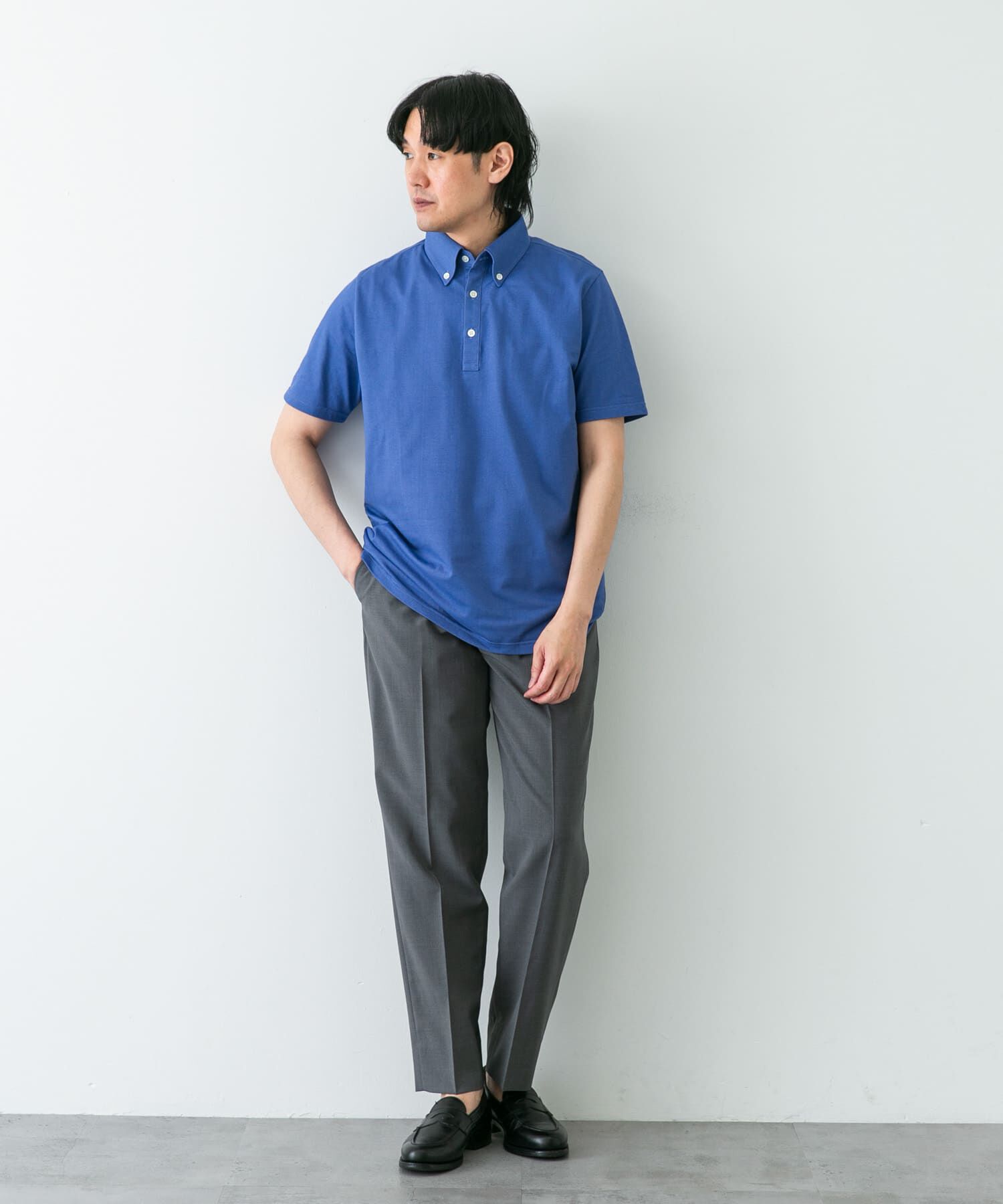 URBAN RESEARCH DOORS「『吸水速乾』LIFE STYLE TAILOR　ボタンダウン半袖プルオーバー」|シャツ・ブラウス|