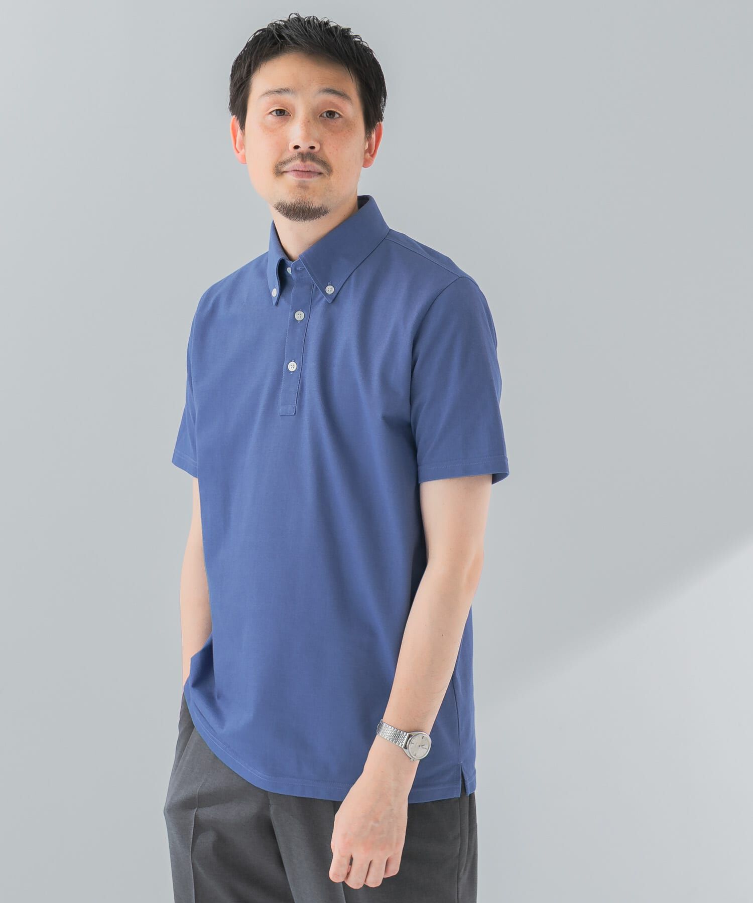 URBAN RESEARCH DOORS「『吸水速乾』LIFE STYLE TAILOR　ボタンダウン半袖プルオーバー」|シャツ・ブラウス|