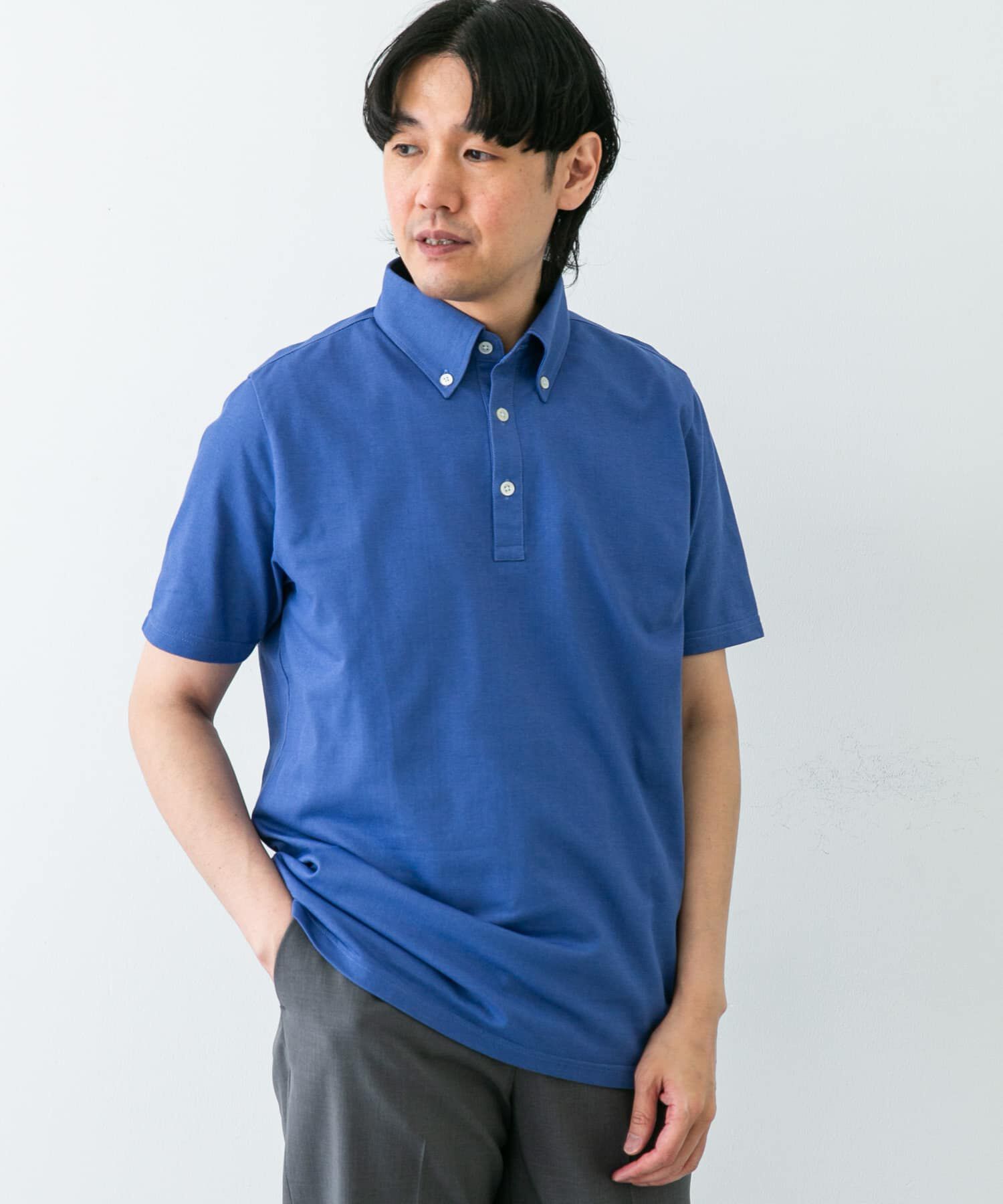 URBAN RESEARCH DOORS「『吸水速乾』LIFE STYLE TAILOR　ボタンダウン半袖プルオーバー」|シャツ・ブラウス|