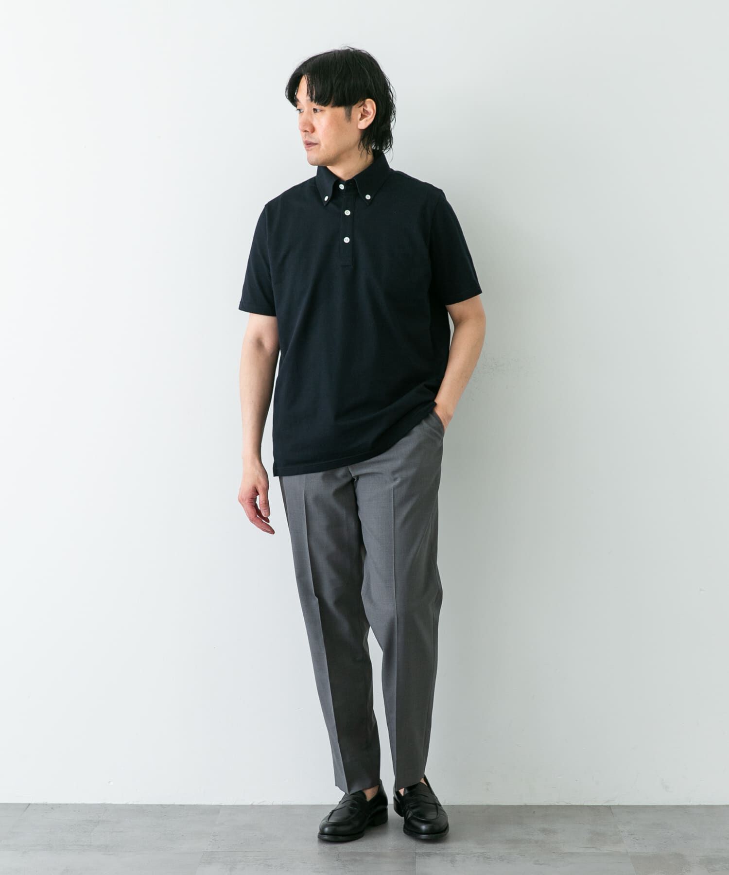 URBAN RESEARCH DOORS「『吸水速乾』LIFE STYLE TAILOR　ボタンダウン半袖プルオーバー」|シャツ・ブラウス|