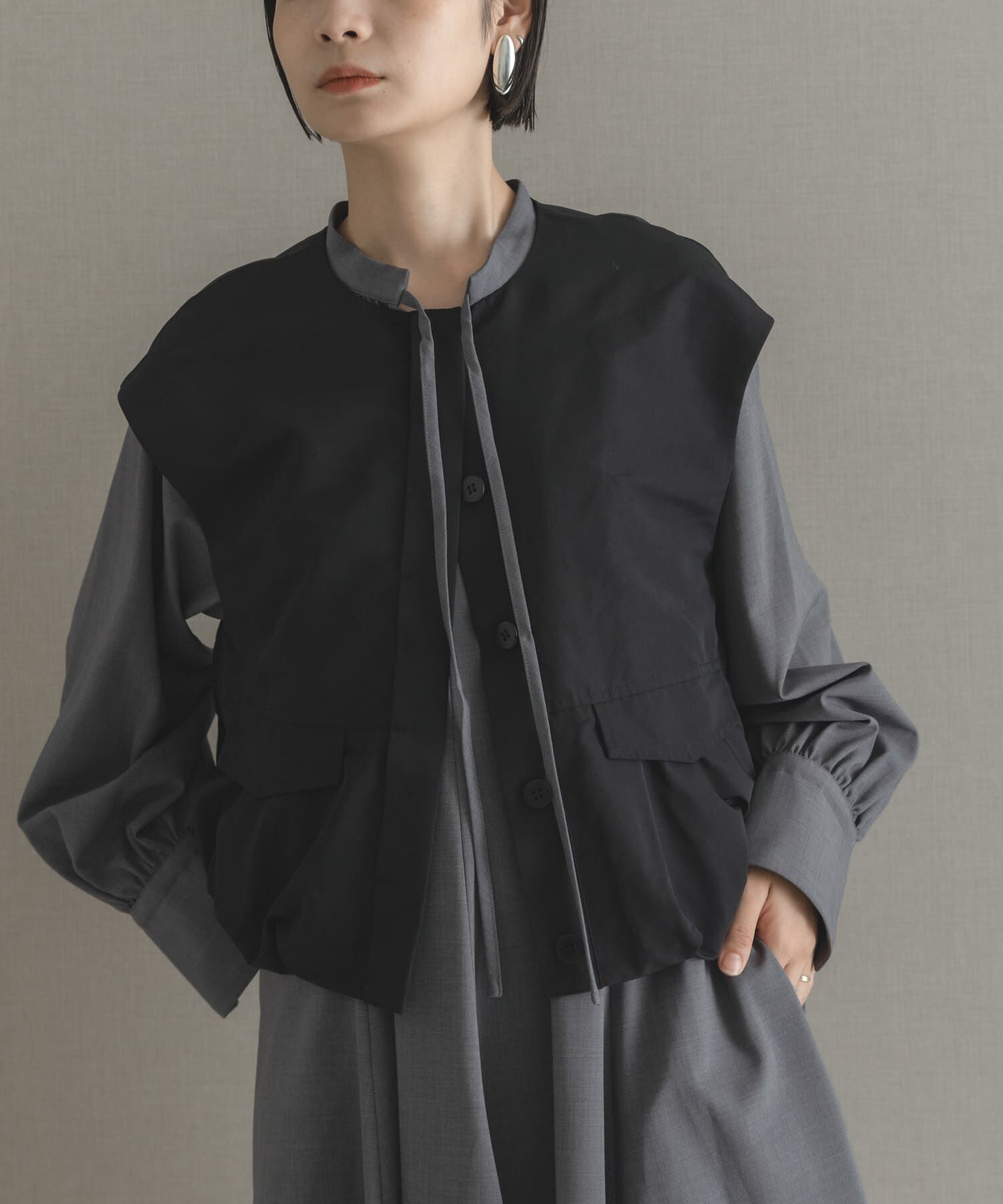 URBAN RESEARCH ROSSO「バルーンベスト」|ベスト・ジレ|