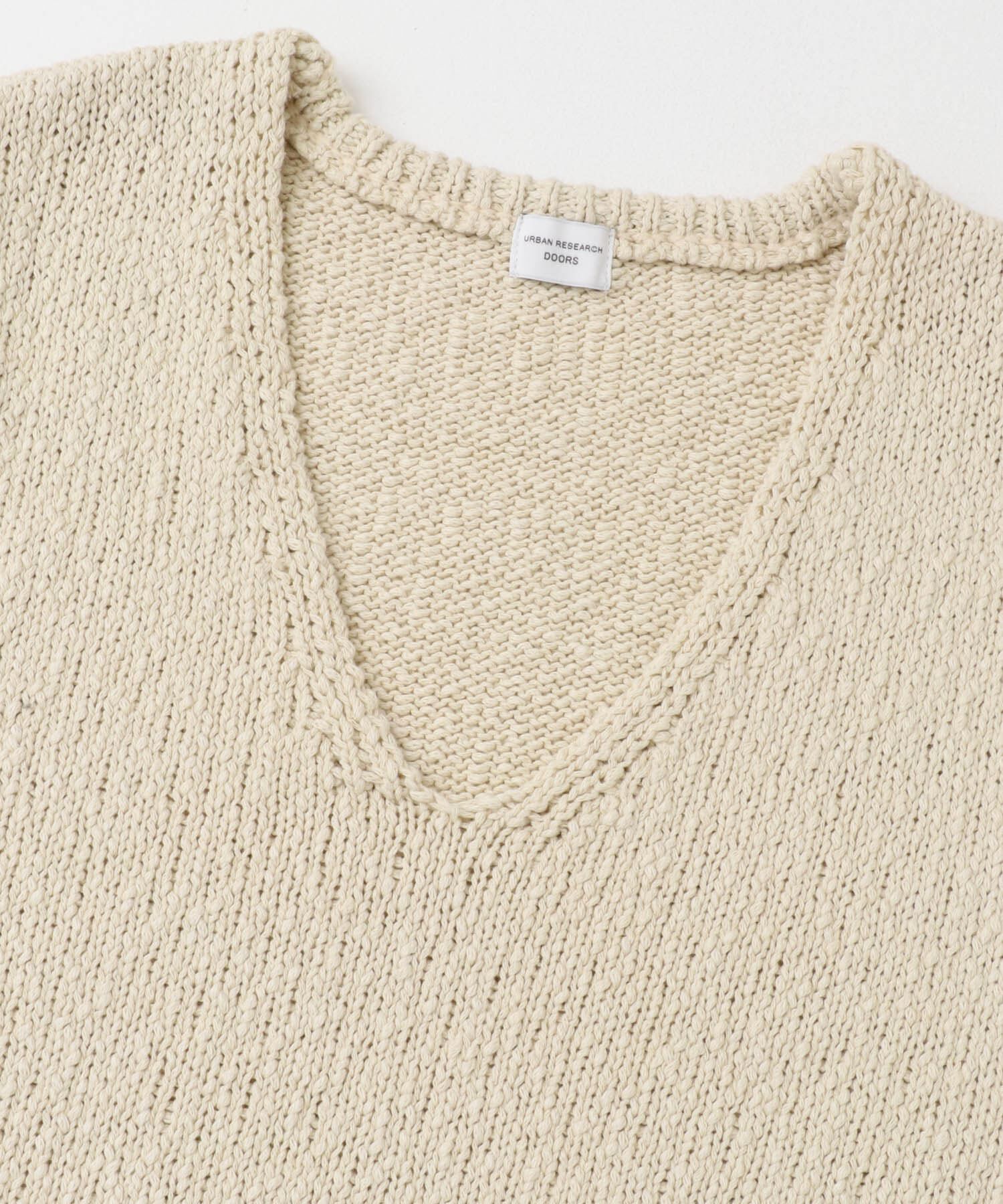 URBAN RESEARCH DOORS「コットンブークレ深Vベスト」|ベスト・ジレ|