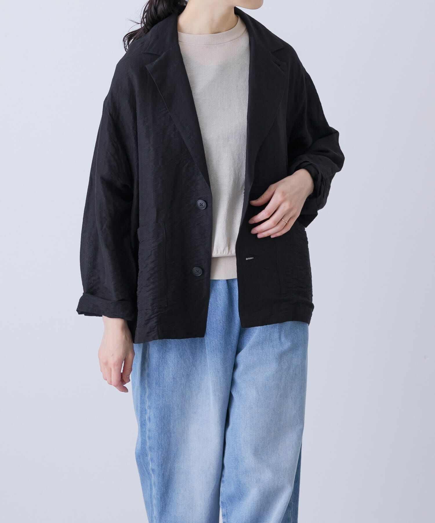 かぐれ「リネンレーヨンテーラードジャケット」|その他|