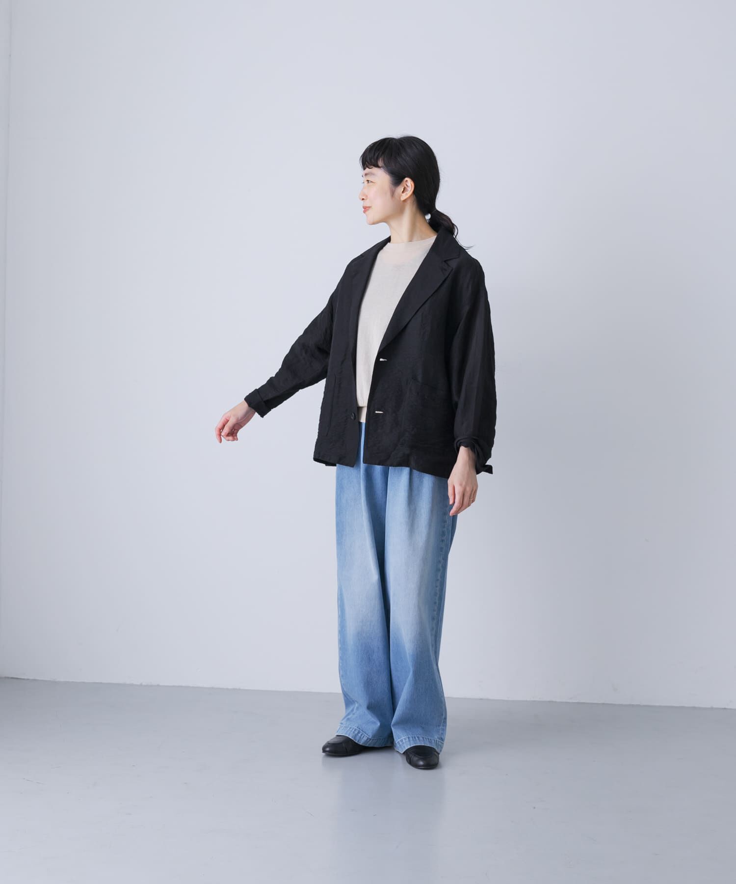 かぐれ「リネンレーヨンテーラードジャケット」|その他|