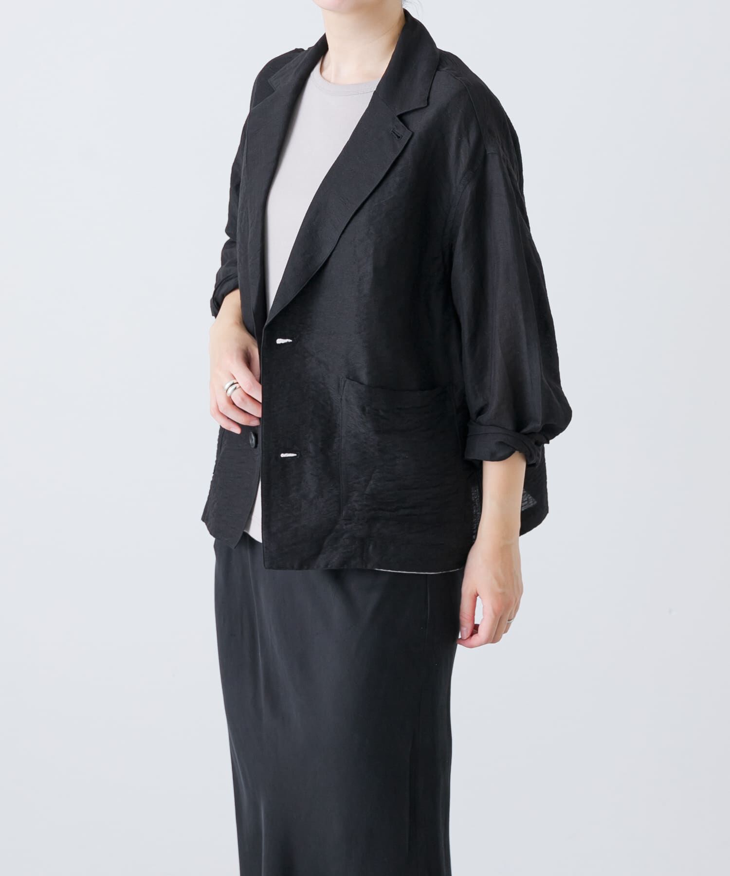 かぐれ「リネンレーヨンテーラードジャケット」|その他|