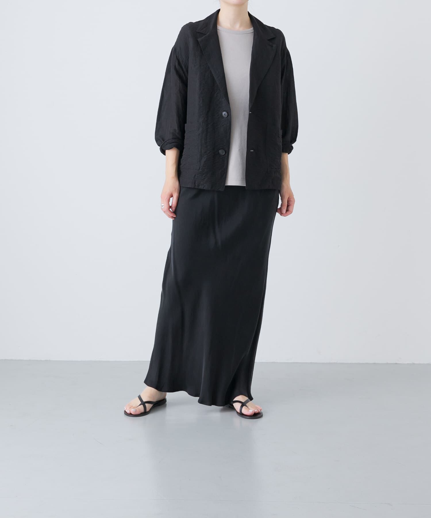 かぐれ「リネンレーヨンテーラードジャケット」|その他|