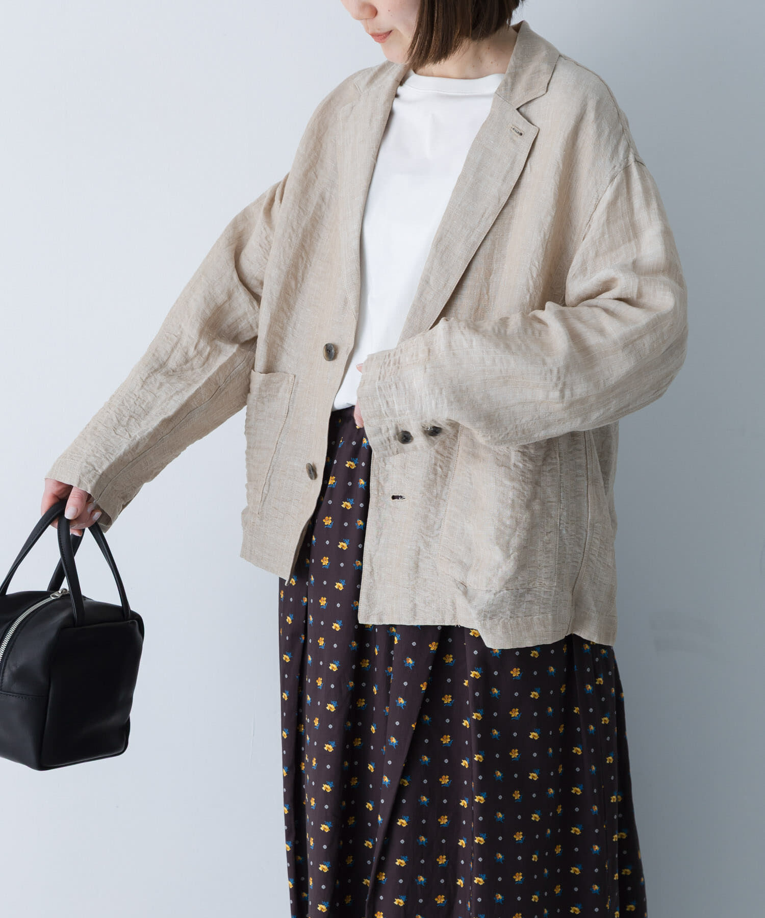 かぐれ「リネンレーヨンテーラードジャケット」|その他|