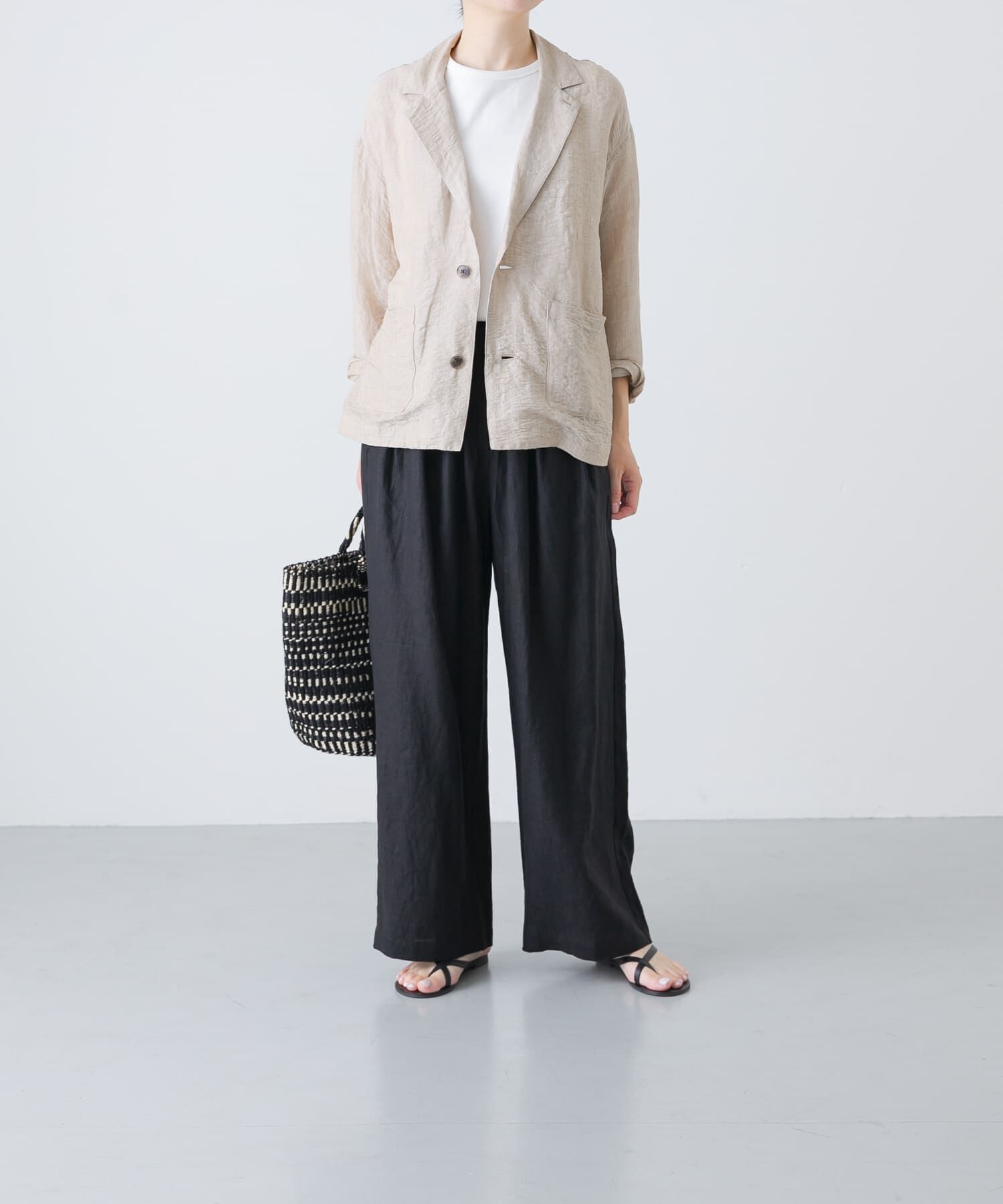 かぐれ「リネンレーヨンテーラードジャケット」|その他|
