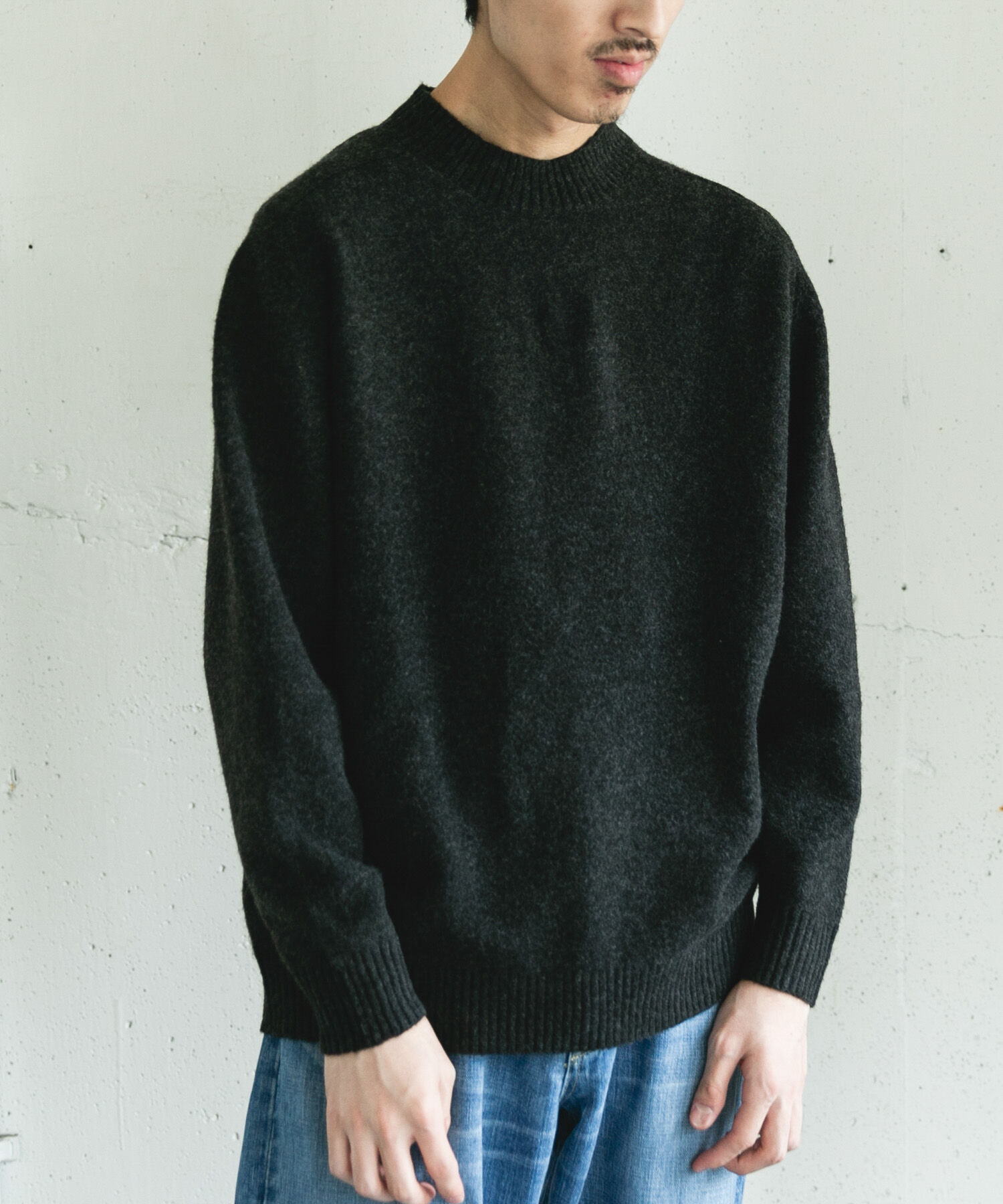 URBAN RESEARCH DOORS「ウール混もちもちハイネックニット」|ニット・セーター|