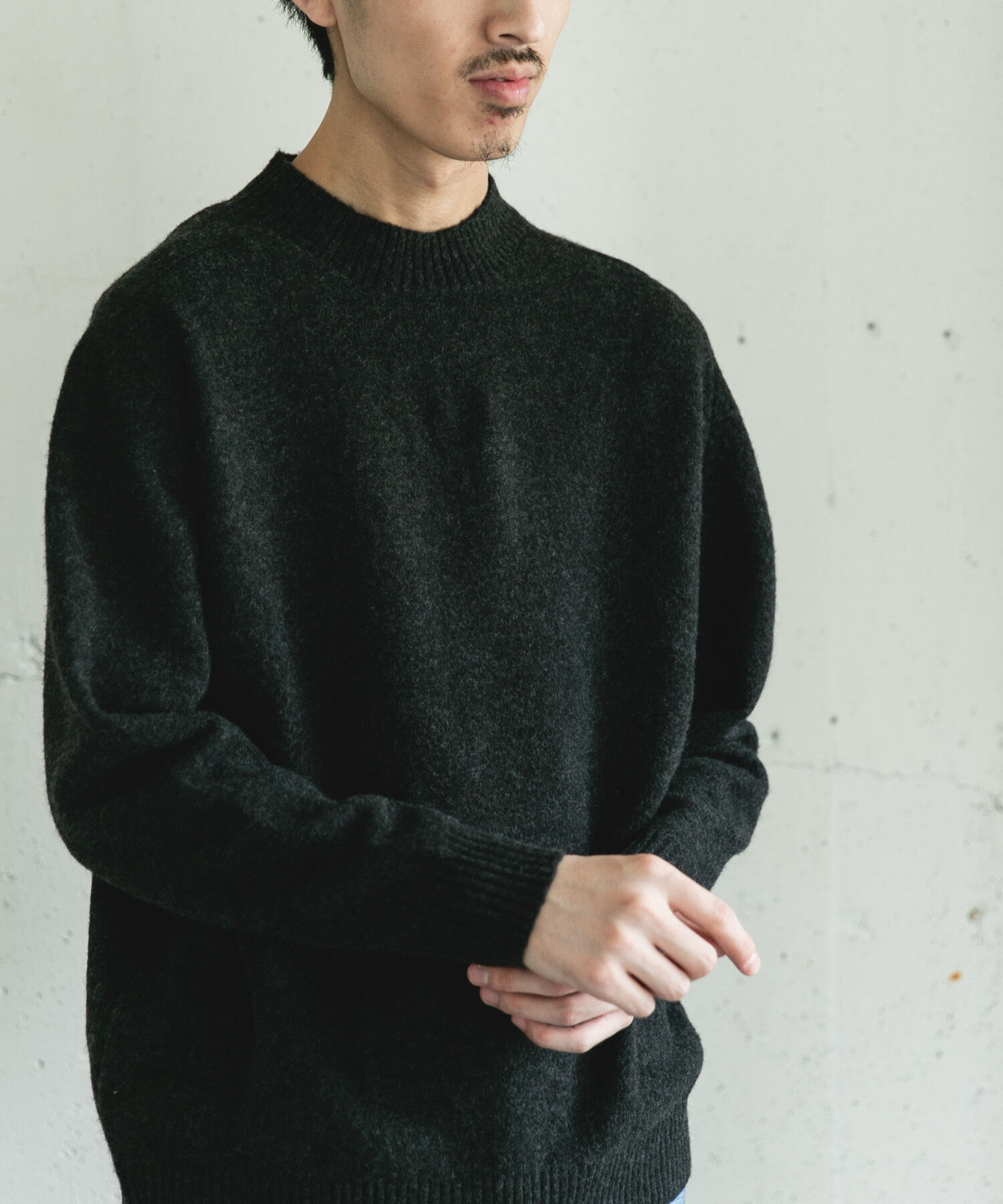 URBAN RESEARCH DOORS「ウール混もちもちハイネックニット」|ニット・セーター|