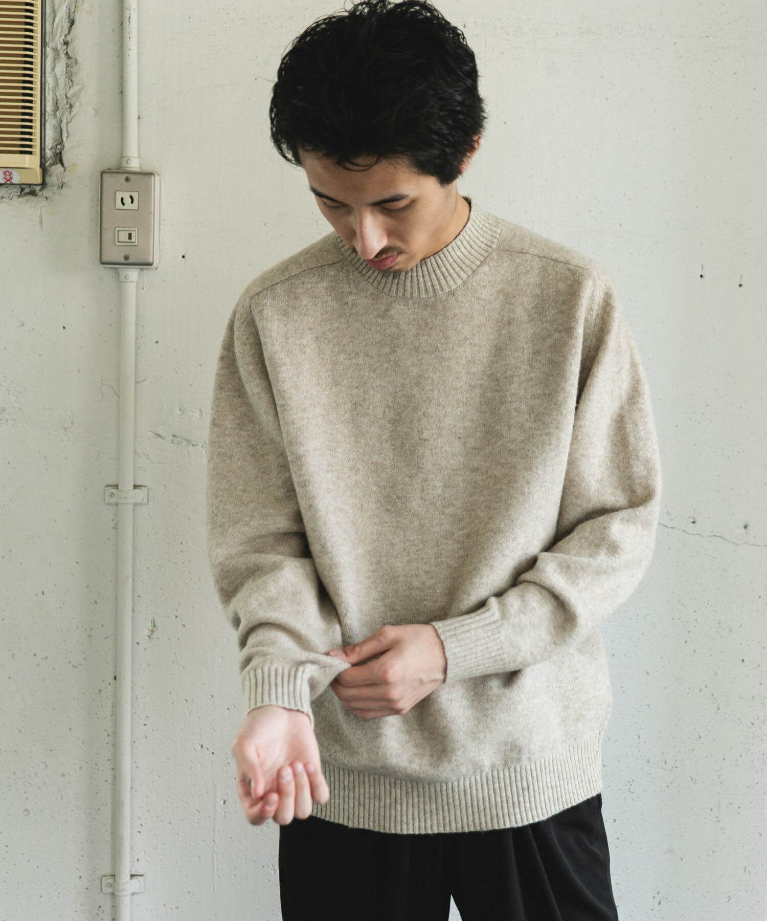 URBAN RESEARCH DOORS「ウール混もちもちハイネックニット」|ニット・セーター|