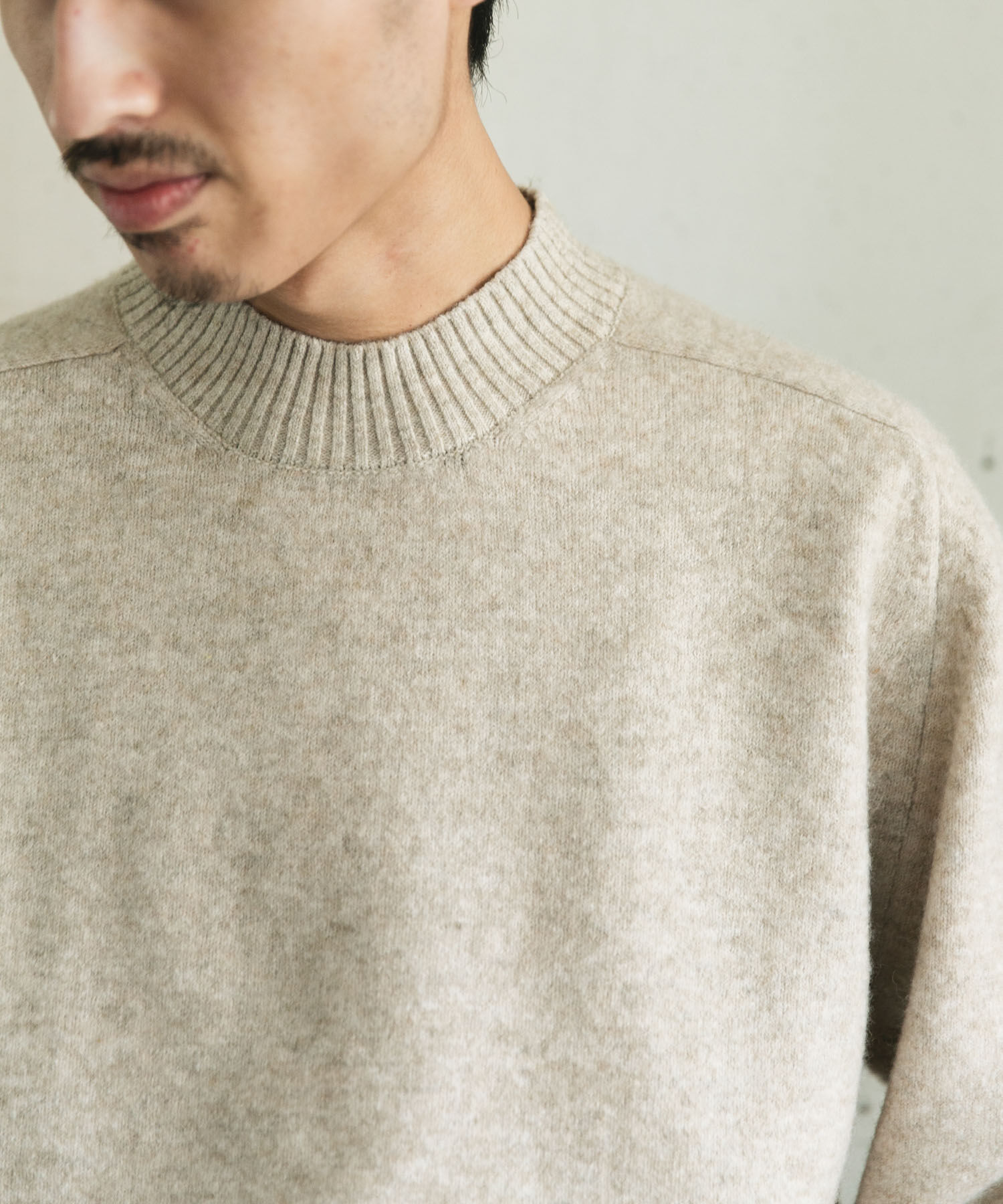 URBAN RESEARCH DOORS「ウール混もちもちハイネックニット」|ニット・セーター|