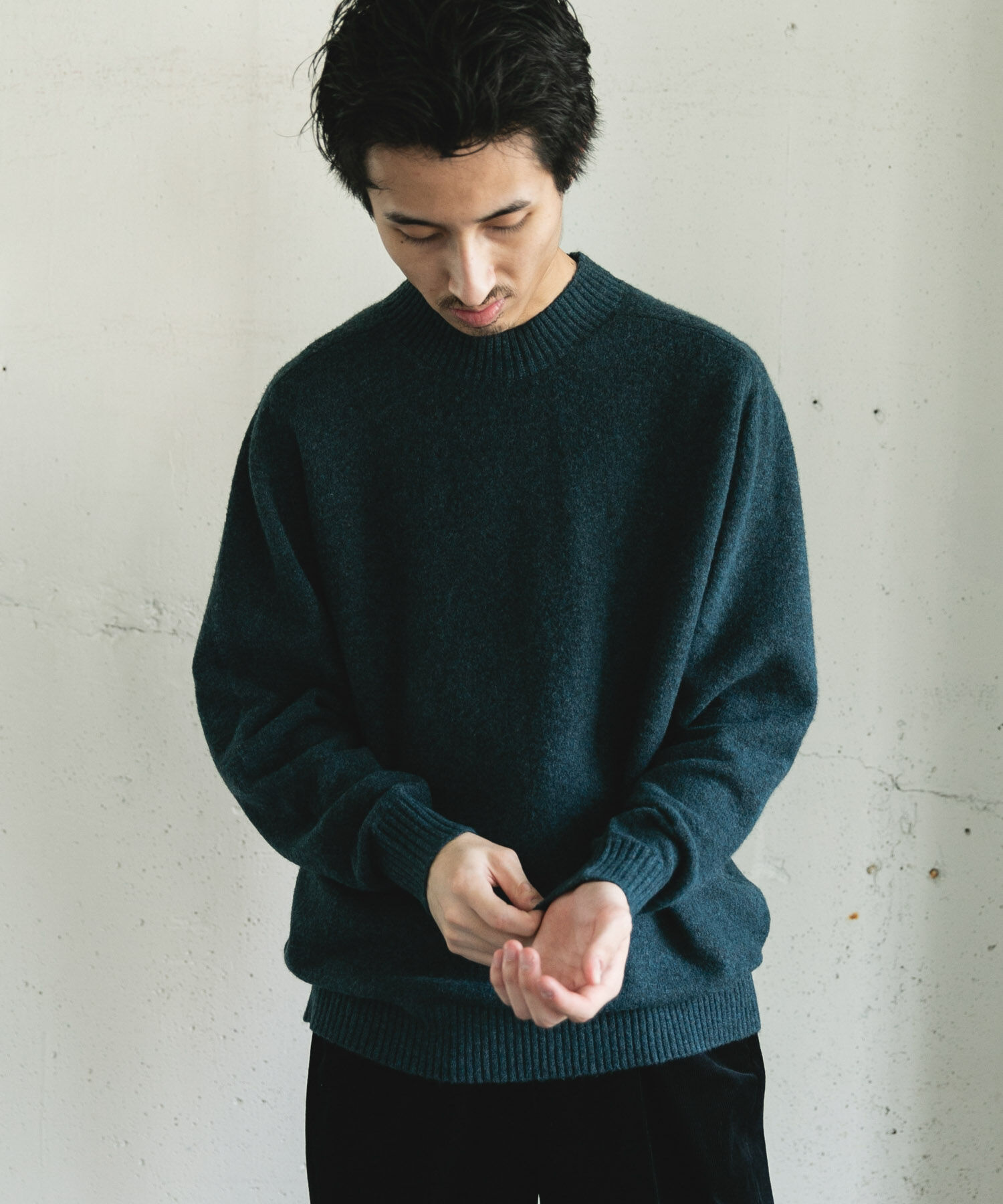 URBAN RESEARCH DOORS「ウール混もちもちハイネックニット」|ニット・セーター|