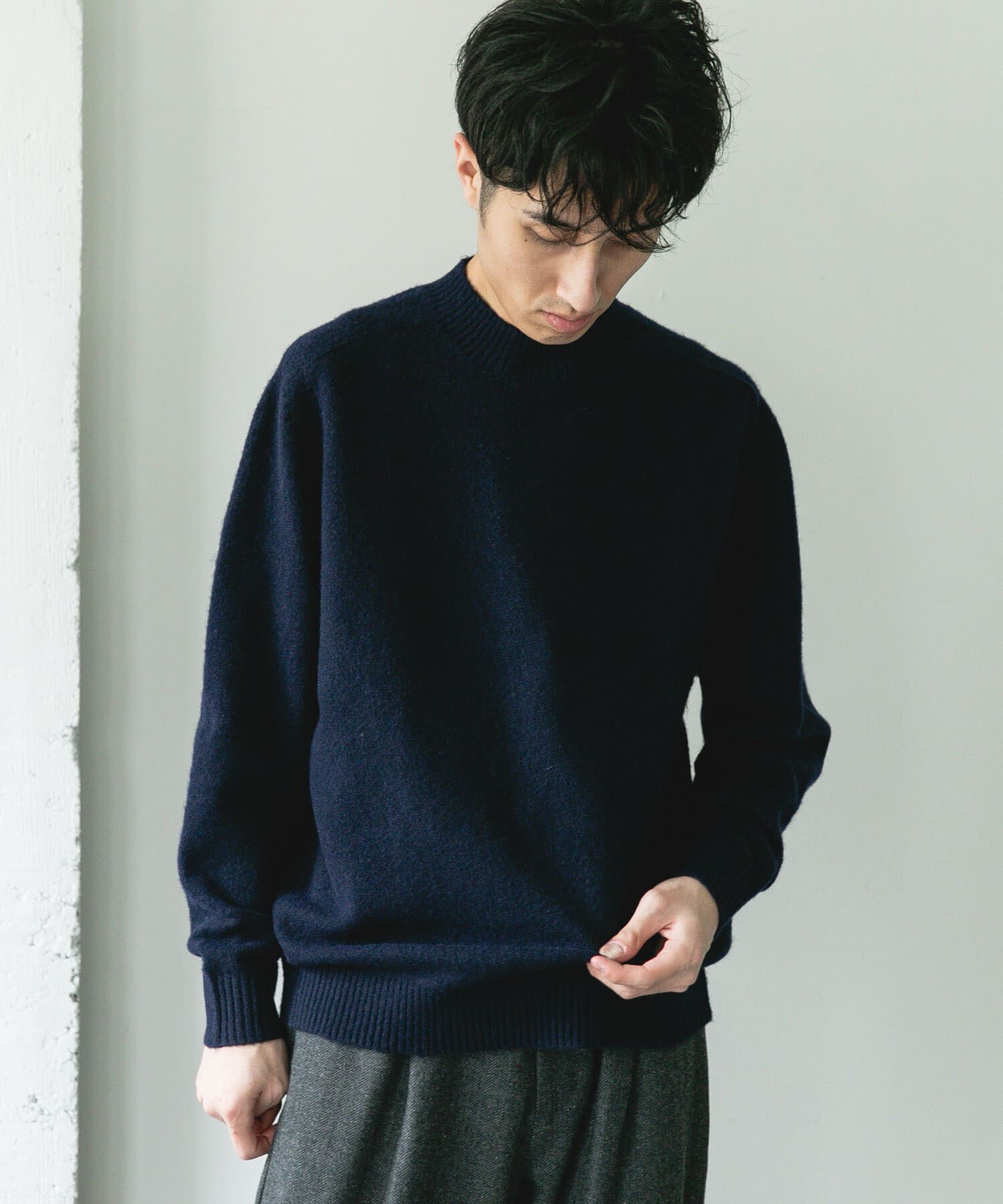 URBAN RESEARCH DOORS「ウール混もちもちハイネックニット」|ニット・セーター|